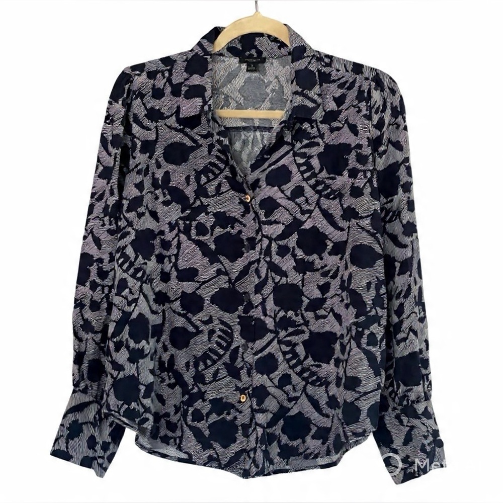 ✨Ann Taylor Factory Abstract Print Blouse – Size M